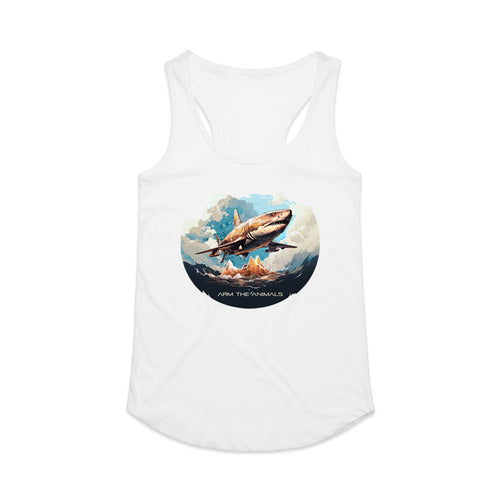 Women's | Air Shark | Ideal Tank Top - Arm The Animals Clothing LLC