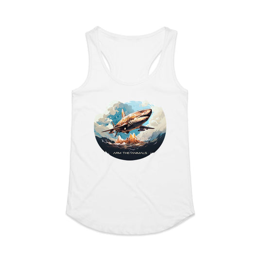 Women's | Air Shark | Ideal Tank Top - Arm The Animals Clothing LLC