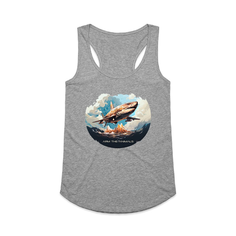 Load image into Gallery viewer, Women&#39;s | Air Shark | Ideal Tank Top - Arm The Animals Clothing LLC
