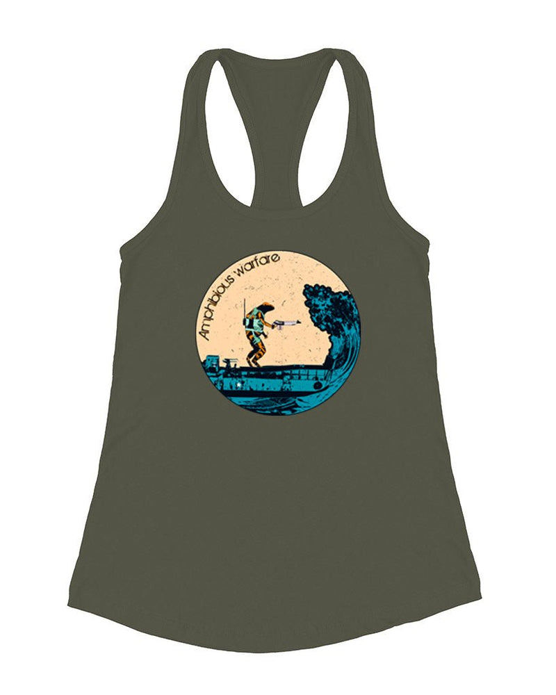 Load image into Gallery viewer, Women&#39;s | Amphibious Warfare | Tank Top - Arm The Animals Clothing Co.
