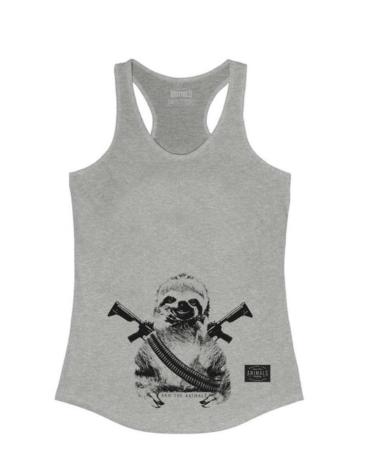 Women's | Artillery Sloth | Ideal Tank Top - Arm The Animals Clothing Co.