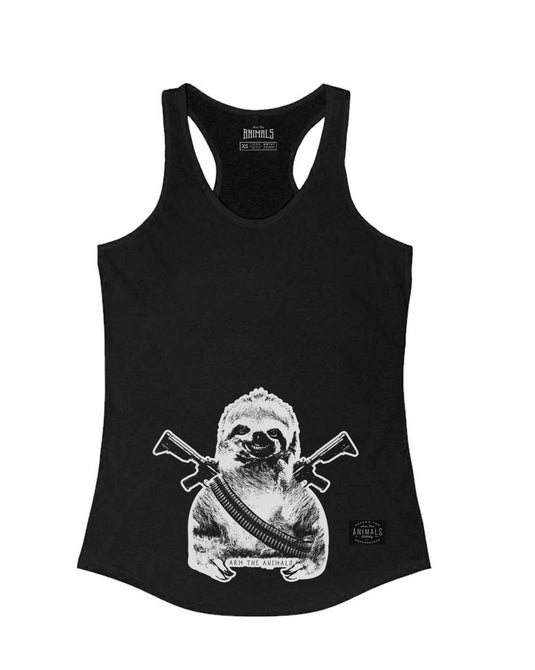 Women's | Artillery Sloth | Ideal Tank Top - Arm The Animals Clothing Co.