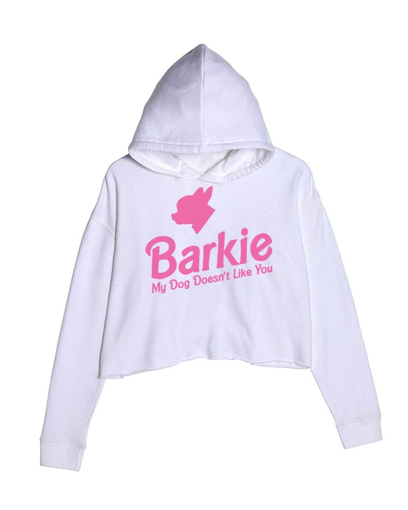 Load image into Gallery viewer, Women&#39;s | Barkie | Crop Hoodie - Arm The Animals Clothing LLC
