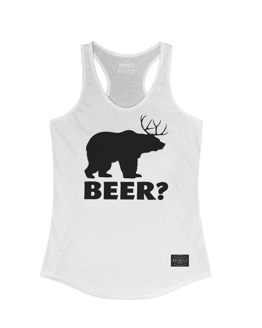 Women's | BEER? | Ideal Tank Top - Arm The Animals Clothing Co.