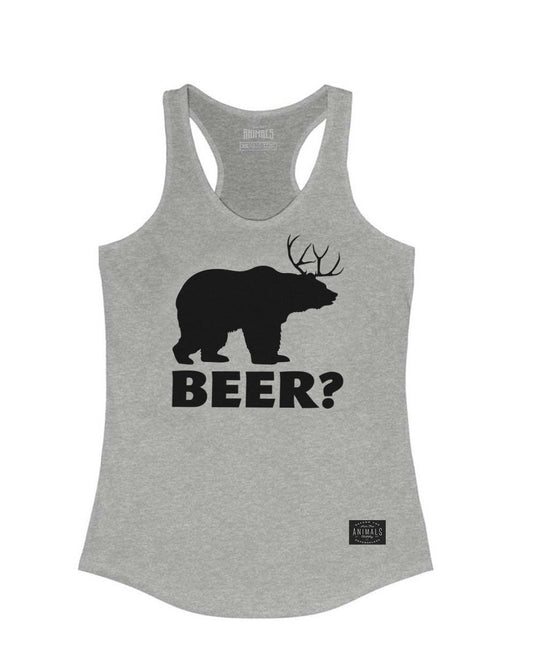 Women's | BEER? | Ideal Tank Top - Arm The Animals Clothing Co.