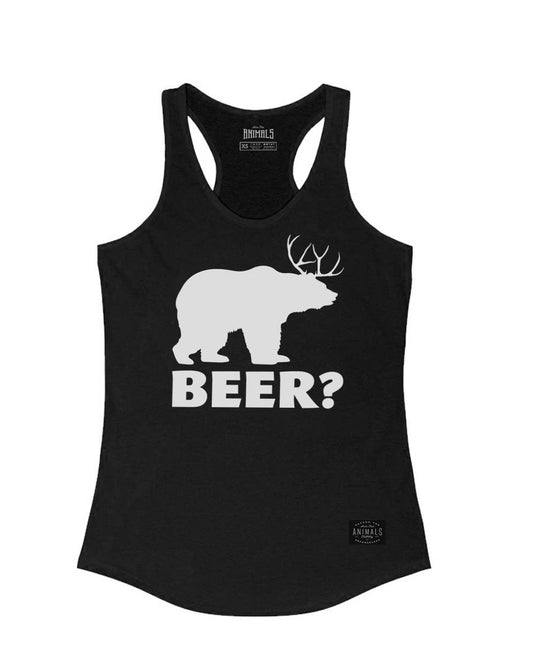 Women's | BEER? | Ideal Tank Top - Arm The Animals Clothing Co.