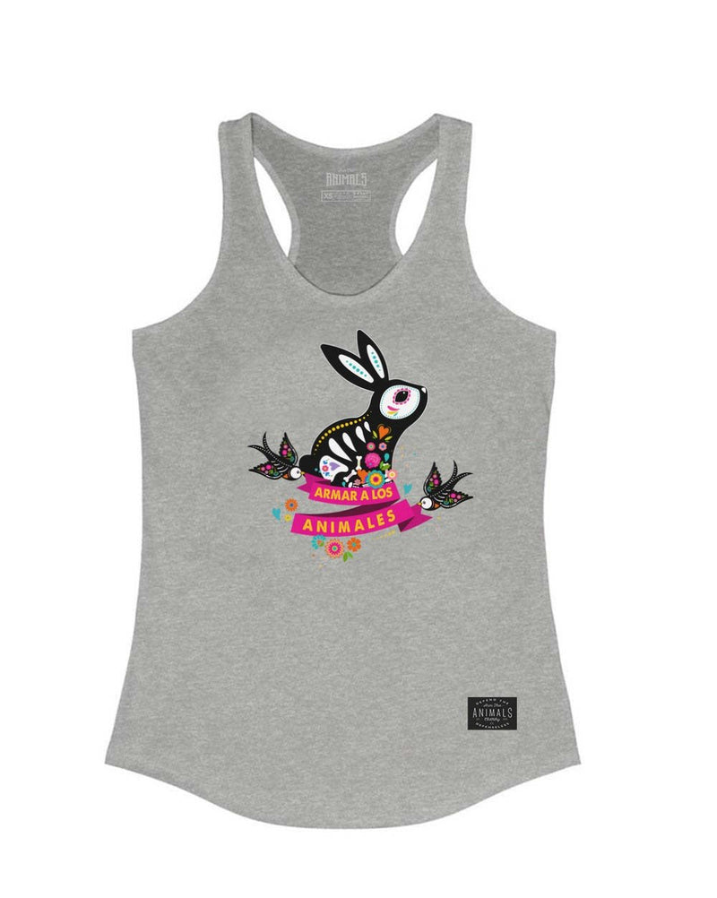 Load image into Gallery viewer, Women&#39;s | Bunny Alebrije | Ideal Tank Top - Arm The Animals Clothing Co.
