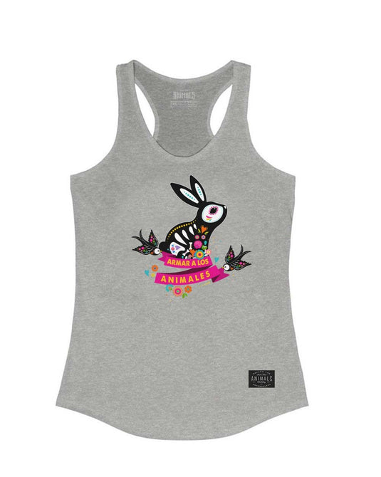 Women's | Bunny Alebrije | Ideal Tank Top - Arm The Animals Clothing Co.