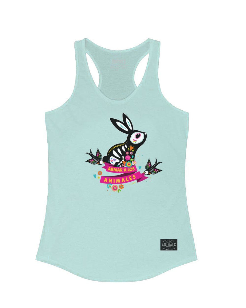 Load image into Gallery viewer, Women&#39;s | Bunny Alebrije | Ideal Tank Top - Arm The Animals Clothing Co.
