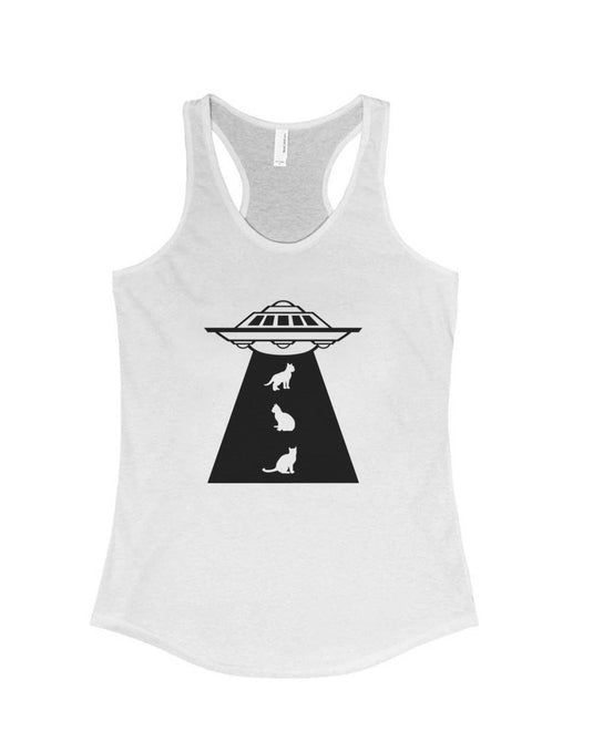 Women's | Cat Abduction | Ideal Tank Top - Arm The Animals Clothing Co.