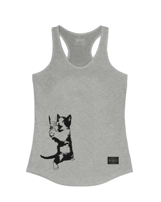 Women's | Cat The Ripper | Ideal Tank Top - Arm The Animals Clothing LLC