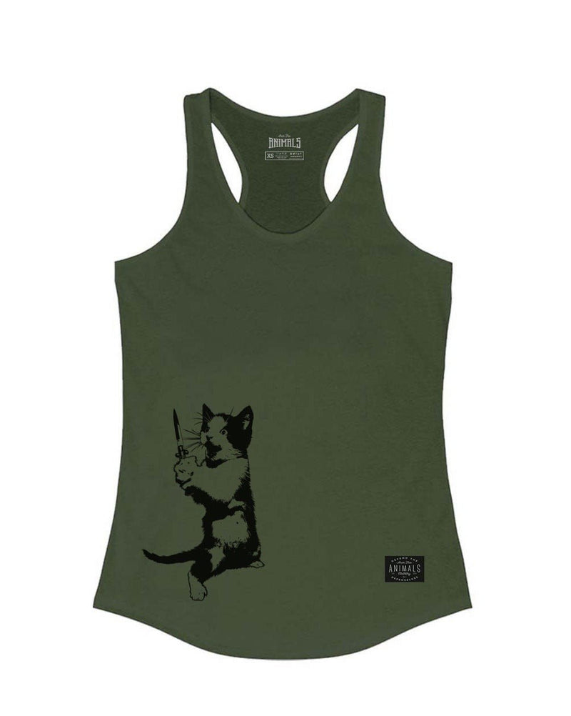 Load image into Gallery viewer, Women&#39;s | Cat The Ripper | Ideal Tank Top - Arm The Animals Clothing LLC
