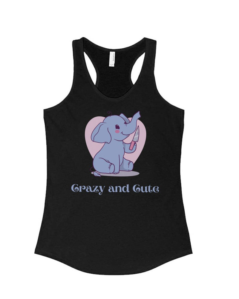 Load image into Gallery viewer, Women&#39;s | Crazy and Cute | Ideal Tank Top - Arm The Animals Clothing Co.
