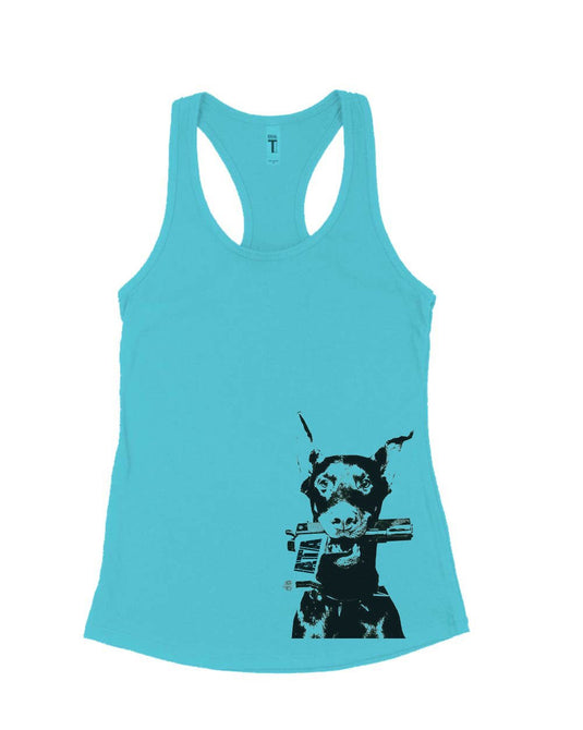Women's | Doberman Pistol | Ideal Tank Top - Arm The Animals Clothing Co.