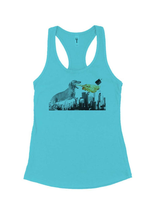 Women's | Dogzilla | Ideal Tank Top - Arm The Animals Clothing Co.