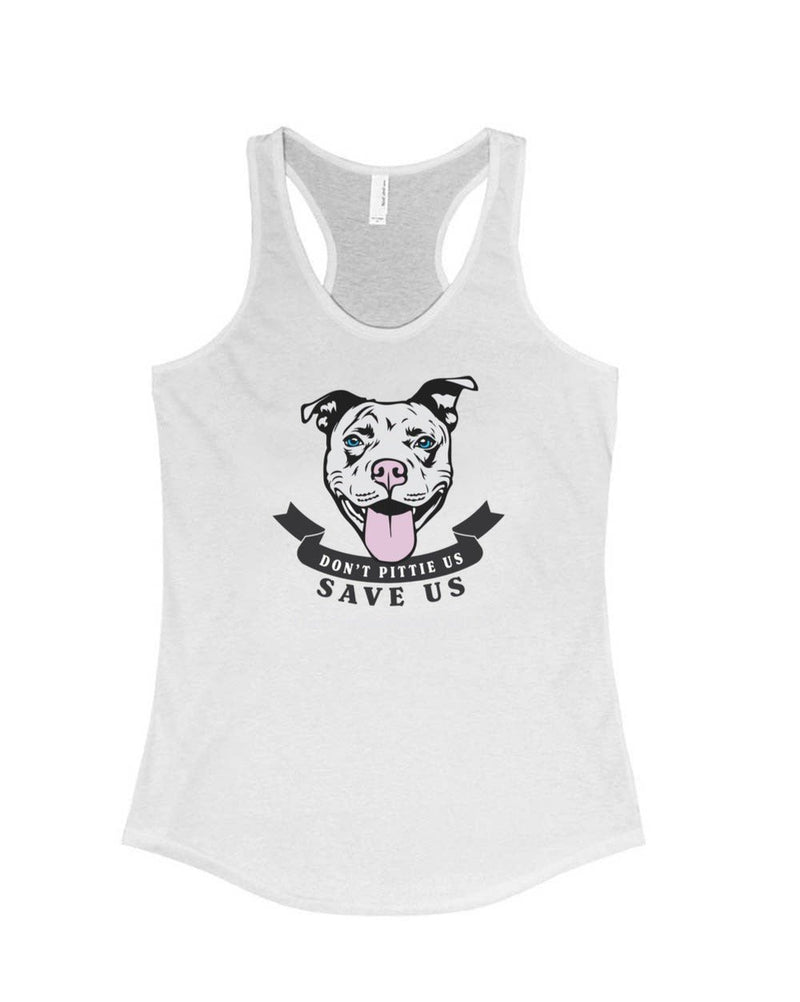 Load image into Gallery viewer, Women&#39;s | Don&#39;t Pittie Us | Tank Top - Arm The Animals Clothing Co.
