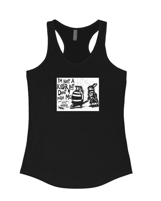 Women's | Don't Push Me | Tank Top - Arm The Animals Clothing Co.