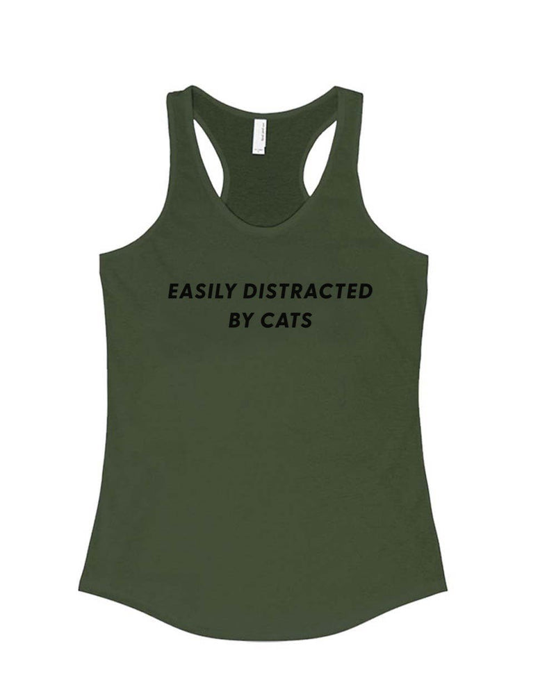 Load image into Gallery viewer, Women&#39;s | Easily Distracted Cat | Ideal Tank Top - Arm The Animals Clothing Co.
