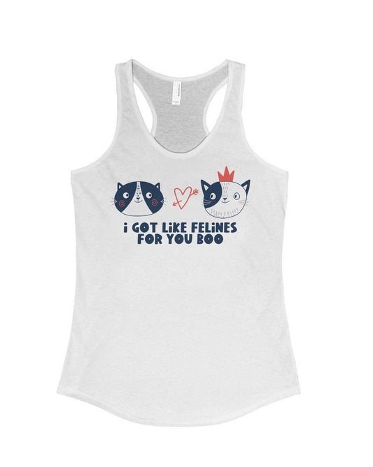 Women's | Felines For You | Ideal Tank Top - Arm The Animals Clothing Co.