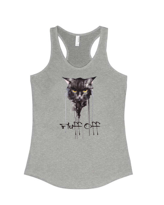 Women's | Fluff Off | Ideal Tank Top - Arm The Animals Clothing Co.