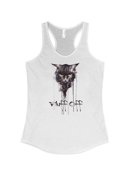 Women's | Fluff Off | Ideal Tank Top - Arm The Animals Clothing Co.