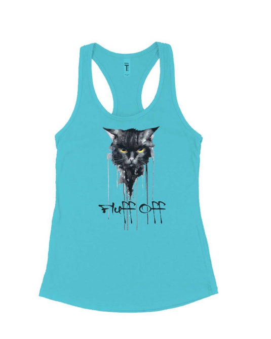 Women's | Fluff Off | Ideal Tank Top - Arm The Animals Clothing Co.