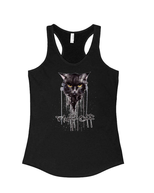 Women's | Fluff Off | Ideal Tank Top - Arm The Animals Clothing Co.