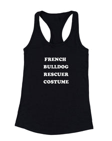 Women's | French Bulldog Rescuer Costume | Tank Top - Arm The Animals Clothing Co.