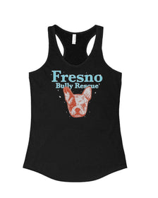 Women's | Fresno Bully Rescue Frenchie Logo | Tank Top - Arm The Animals Clothing Co.