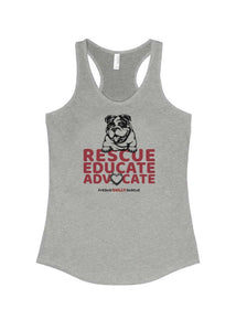 Women's | Fresno Bully Rescue Logo | Tank Top - Arm The Animals Clothing Co.