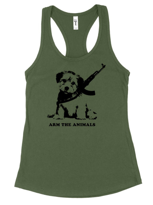Women's | G.I. Doge | Ideal Tank Top - Arm The Animals Clothing Co.