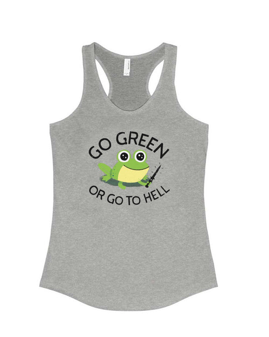 Women's | Go Green | Tank Top - Arm The Animals Clothing Co.