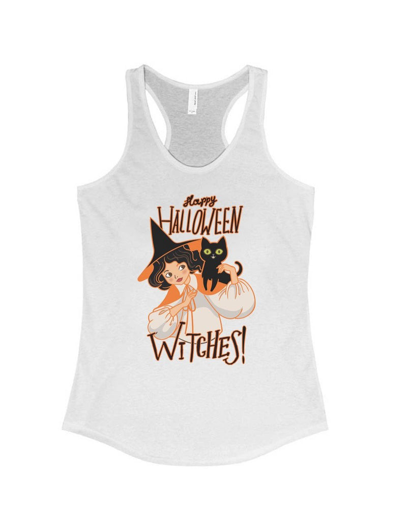 Load image into Gallery viewer, Women&#39;s | Happy Halloween WITCHES | Ideal Tank Top - Arm The Animals Clothing Co.
