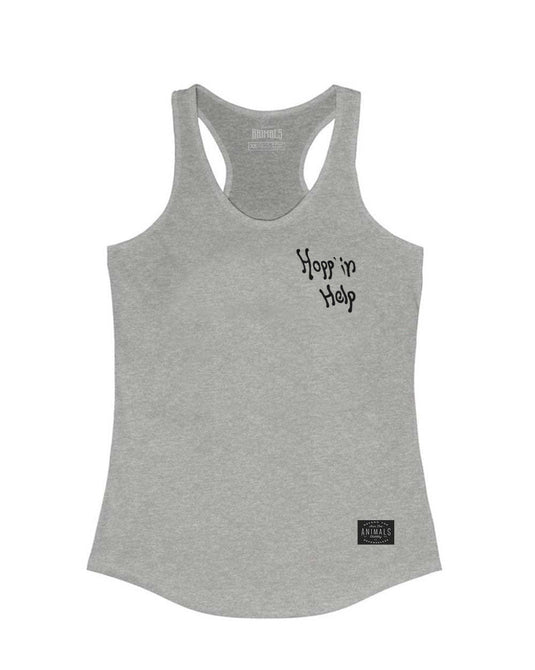 Women's | Hopp'in Help Mission | Tank Top - Arm The Animals Clothing LLC