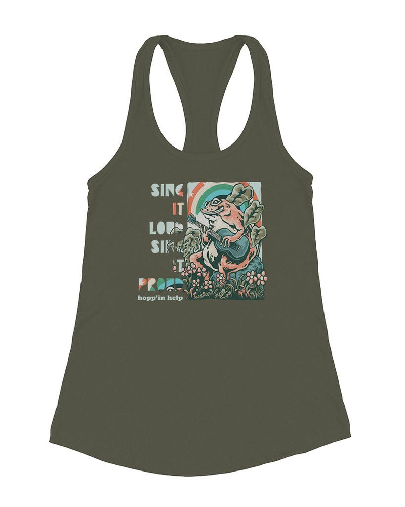 Load image into Gallery viewer, Women&#39;s | Hopp’in with Pride | Tank Top - Arm The Animals Clothing Co.
