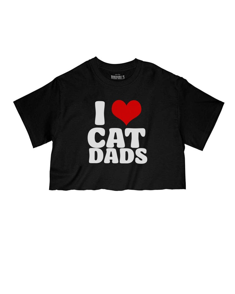 Load image into Gallery viewer, Women&#39;s | I Love Cat Dads | Cut Tee - Arm The Animals Clothing LLC

