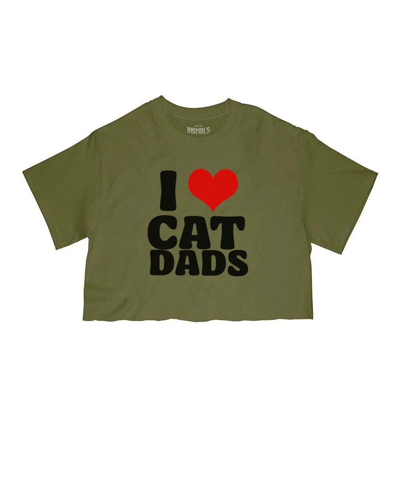 Load image into Gallery viewer, Women&#39;s | I Love Cat Dads | Cut Tee - Arm The Animals Clothing LLC
