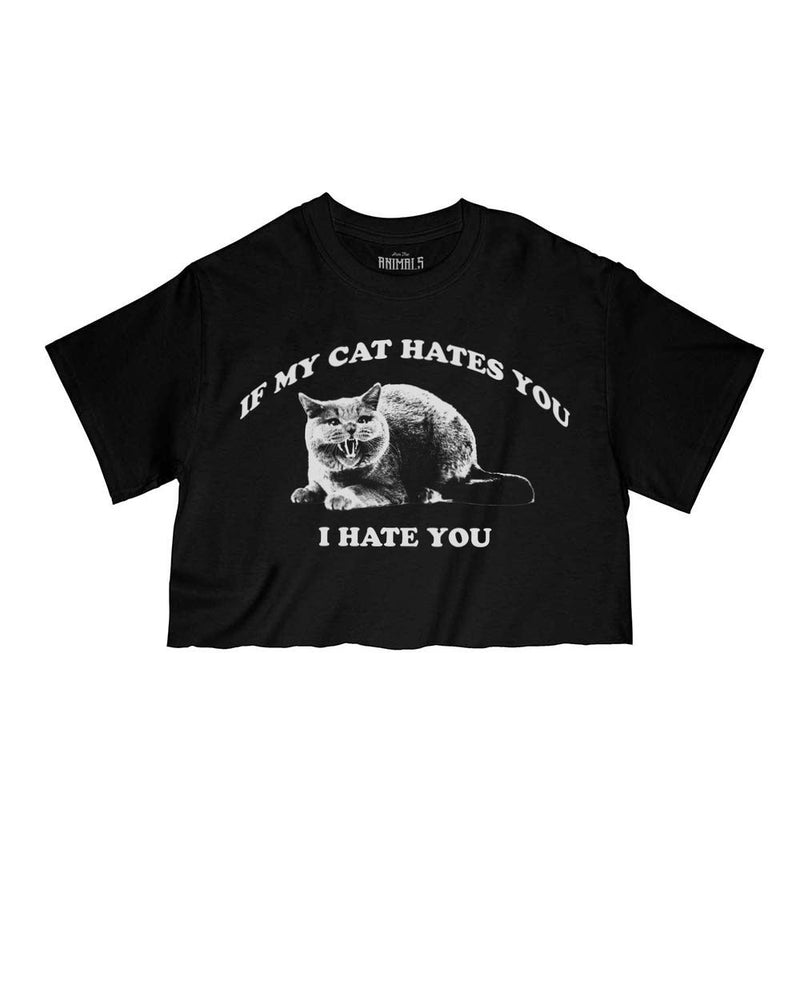 Load image into Gallery viewer, Women&#39;s | If My Cat Hates You | Cut Tee - Arm The Animals Clothing LLC
