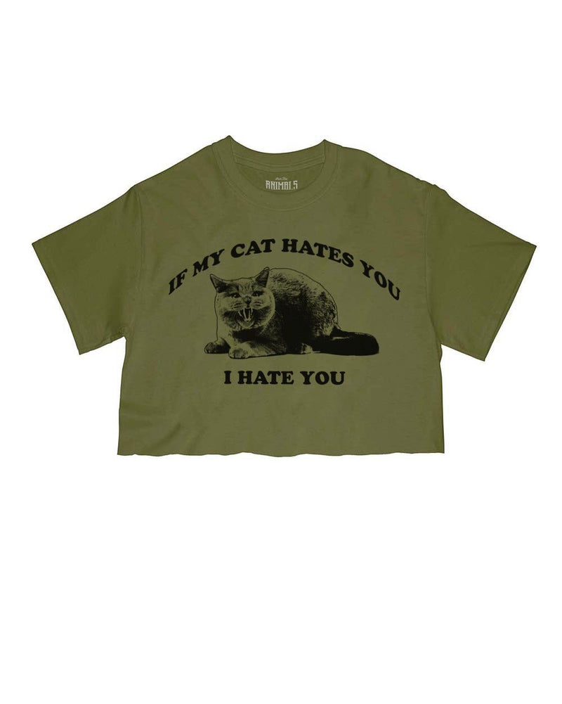 Load image into Gallery viewer, Women&#39;s | If My Cat Hates You | Cut Tee - Arm The Animals Clothing LLC
