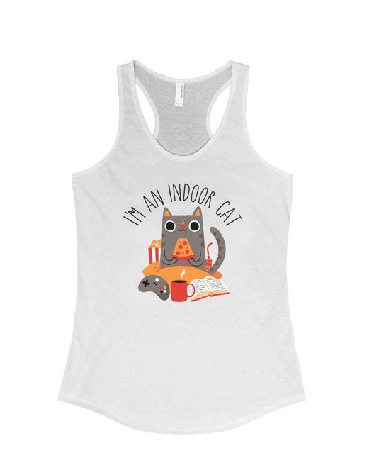 Women's | Indoor Cat | Tank Top - Arm The Animals Clothing Co.