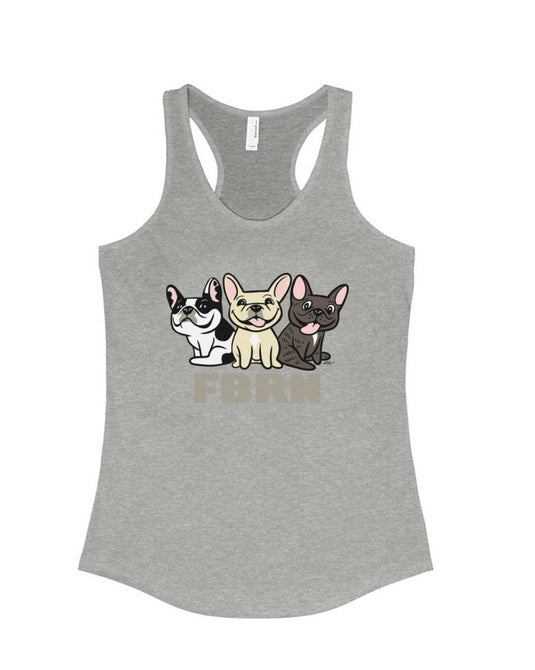 Women's | Lili's Frenchies | Tank Top - Arm The Animals Clothing Co.