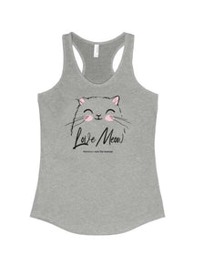 Women's | Love Meow | Tank Top - Arm The Animals Clothing Co.