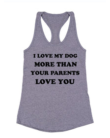 Women's | Love My Dog | Ideal Tank Top - Arm The Animals Clothing Co.