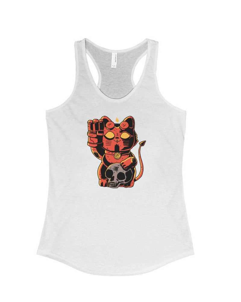Load image into Gallery viewer, Women&#39;s | Lucky Hell Cat | Tank Top - Arm The Animals Clothing Co.
