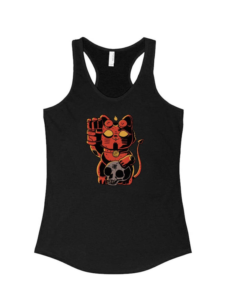 Load image into Gallery viewer, Women&#39;s | Lucky Hell Cat | Tank Top - Arm The Animals Clothing Co.
