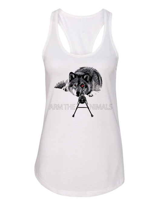 Women's | M-16 Wolf Arctic Warfare | Ideal Tank Top - Arm The Animals Clothing Co.