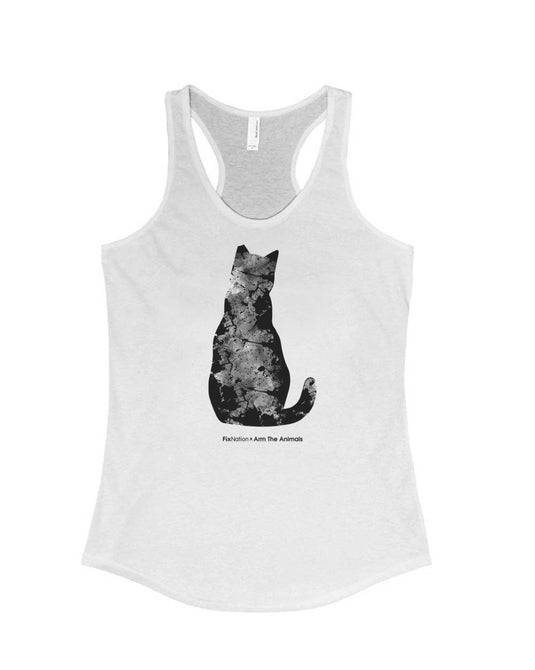 Women's | Marble Kitten | Tank Top - Arm The Animals Clothing Co.