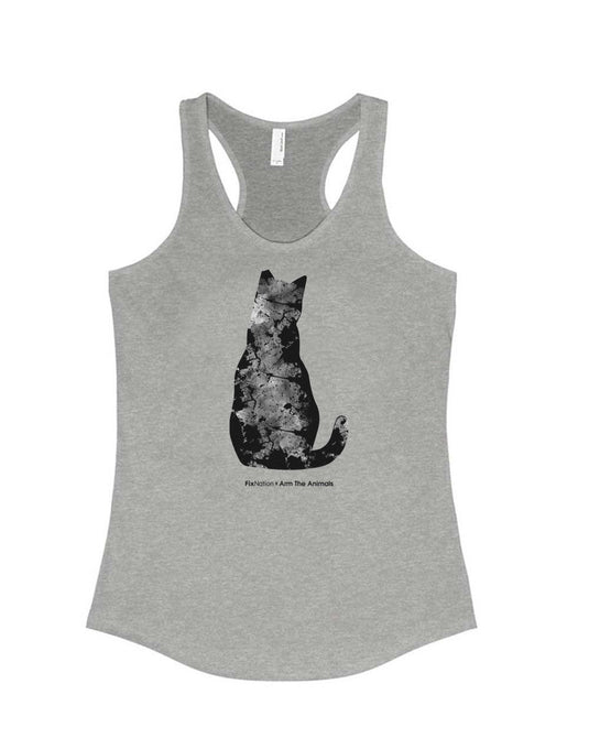 Women's | Marble Kitten | Tank Top - Arm The Animals Clothing Co.