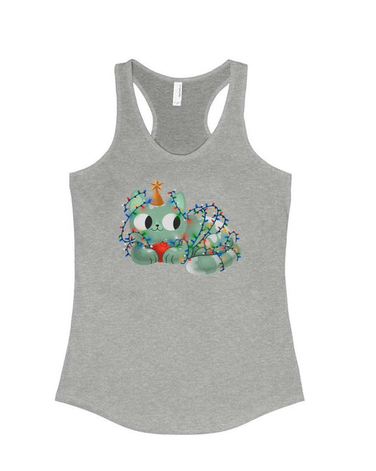 Women's | Meowrry Xmas | Tank Top - Arm The Animals Clothing Co.