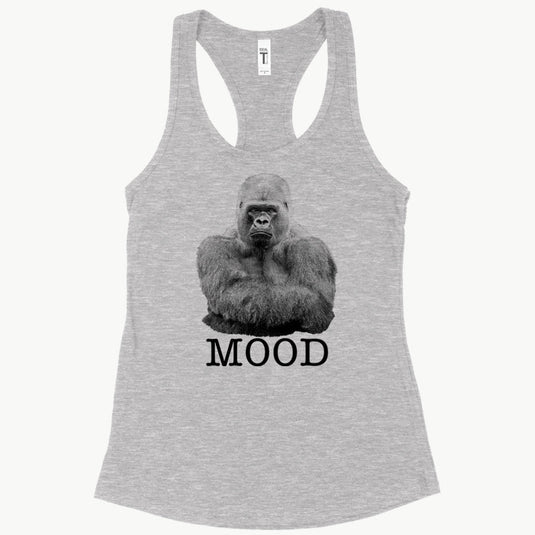 Women's | Mood Unamused Gorilla | Ideal Tank Top - Arm The Animals Clothing Co.